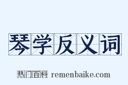 琴学反义词是什么意思的图片